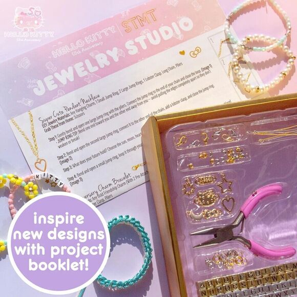 Hello Kitty 50th Anniversary Jewelry Studio by Sanrio NIB - Picture 5 of 6